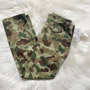 VTG Junya Watanabe Comme des Garçons Army Khaki Green Camo Cotton Slim Pants